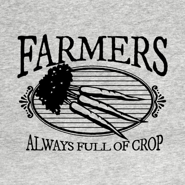 Farmers, Always Full of Crop Vintage Style Carrot Emblem by cottoncanvas